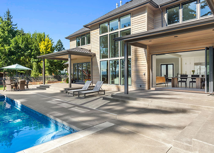 Outdoor living patio in New Jersey